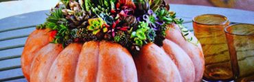 【アメリカで話題】かぼちゃと多肉植物でつくる鮮やかなグリーンオブジェ