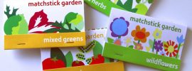野菜が育つマッチ棒！土に差して種まきする「matchstick garden」